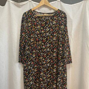 Flower Print Swing Dress